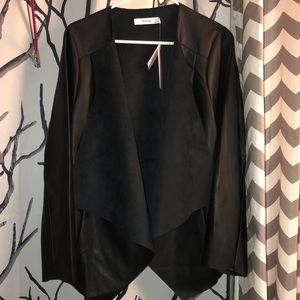 Just Fab pleather/suede jacket
